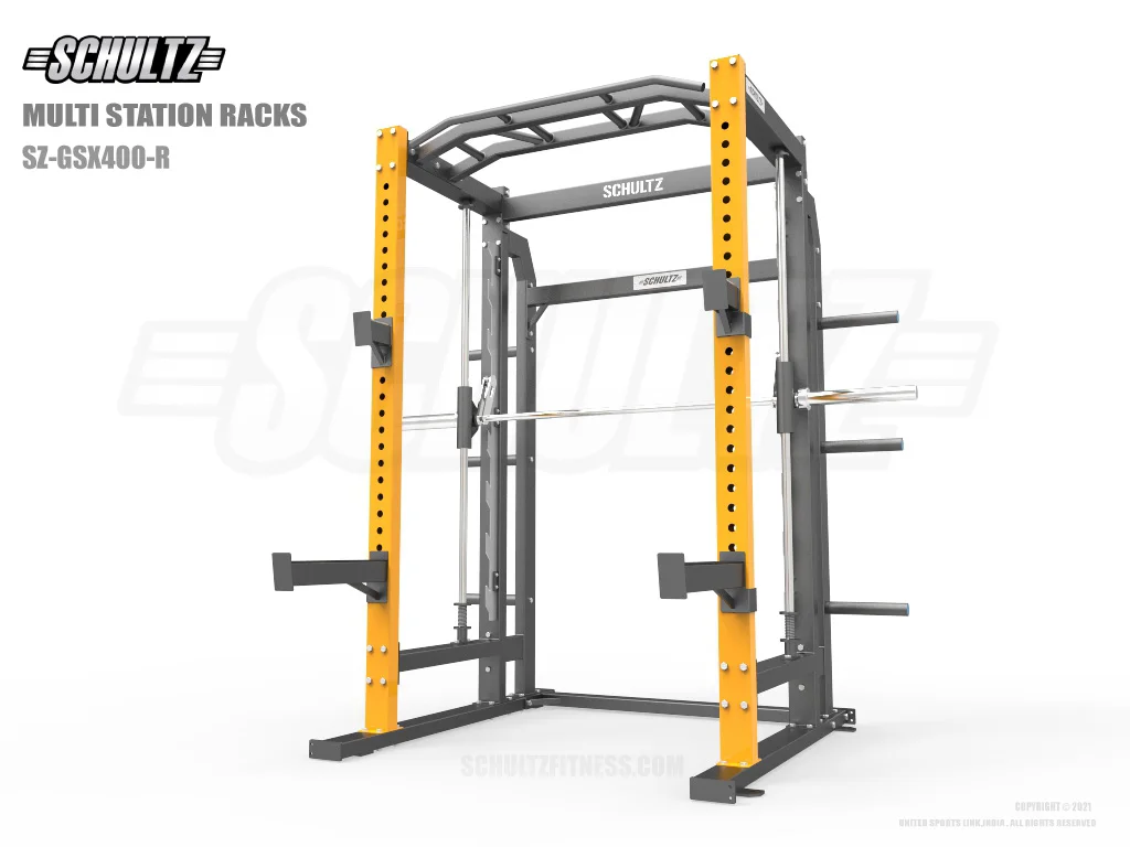 Smith machine power rack with Jammer arms|home gym set up with smith machine and power rack
