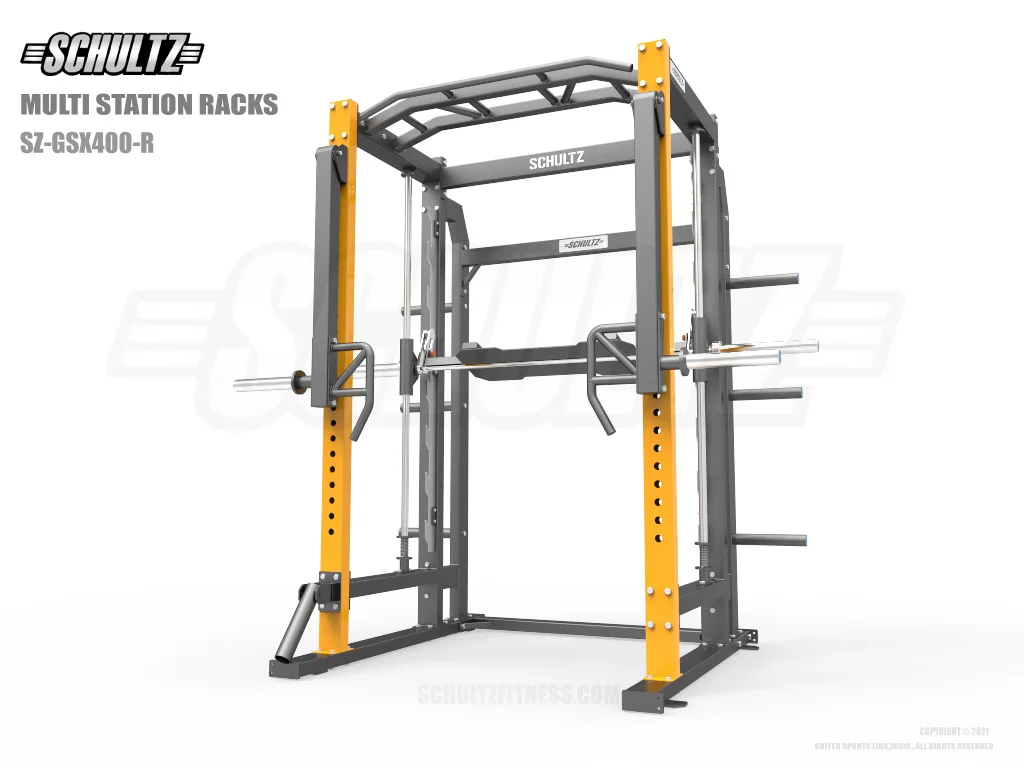 Smith machine power rack with Jammer arms|home gym set up with smith machine and power rack